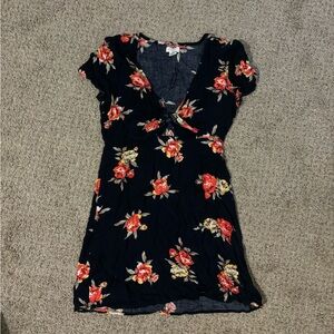 Tilly’s Black Floral Mini Dress